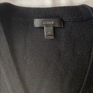 Black wool v neck sweater